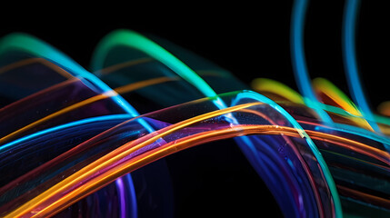 Wall Mural - Abstract Neon Lighting Background