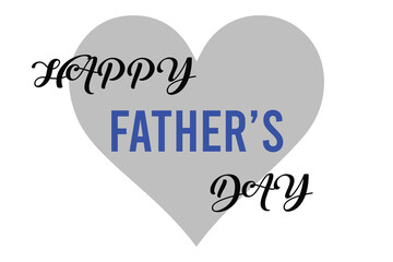 Happy Father's day calligraphy greeting card. Modern vector brush calligraphy. Happy Father's Day typography design, hand drawn lettering. Brush pen holiday lettering isolated on white background.