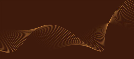 Wall Mural - abstract brown background with waves