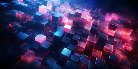 Abstract cube pattern background.
