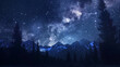 © Halem - The night sky with the Milky Way clearly visible, background, wallpaper.