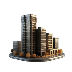 building isolated on transparent background