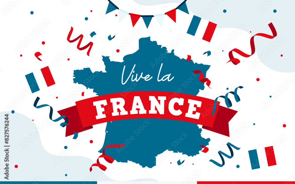 Éventail Drapeau France - Bleu Blanc Rouge - Pour Supporter équipes Sportives Ou Fêtes Nationales - Léger Et Portable