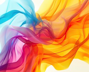 Wall Mural - Abstract dynamic background. Colorful plastic form for graphic design.