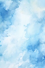 Wall Mural - A blue sky with white clouds. The sky is very clear and the clouds are fluffy