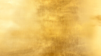 Canvas Print - Dark, dirty, rough gold texture metallic golden foil paper yellow wallpaper background banner