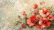 © Diana - painting watercolor flower background illustration floral nature. flower background for greeting cards weddings or birthdays. Flowers on a dark background. Copy space.