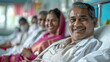 © Niks Ads - happy indian patient sitting at the hospital