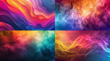 Poster - abstract colorful background