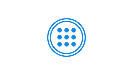 Animated of menu Icon. menu dots or line concept