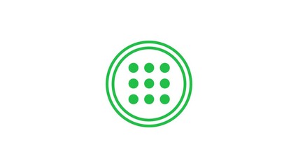 Animated of menu Icon. menu dots or line concept