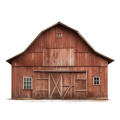 barn isolated on white