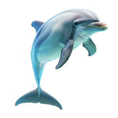 Wall Mural - dolphin on transparent background