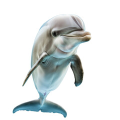 Wall Mural - dolphin on transparent background