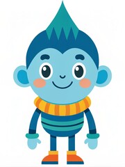 Wall Mural - A character in the style of a cartoon.