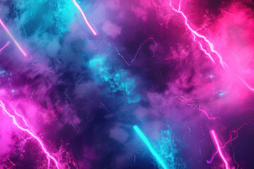 Wall Mural - Astral light swirls with sparkling stars on a deep space background