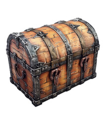 Canvas Print - Old Wooden Treasure Chest