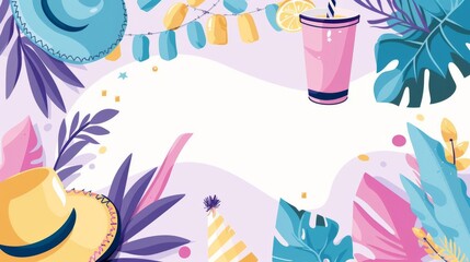Design a festive Cinco de Mayo scene with vibrant party elements viewed from below, capturing the essence of celebration against a lively background