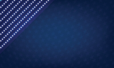 Blue stars over dark blue gradient background