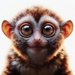 Canvas Print - Tarsier on white background