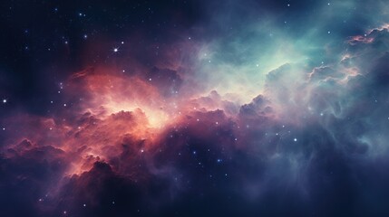 Wall Mural - nebula or galaxy in deep space,