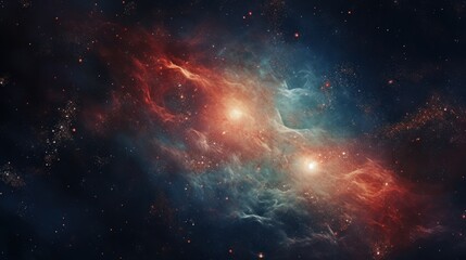 Wall Mural - nebula or galaxy in deep space,