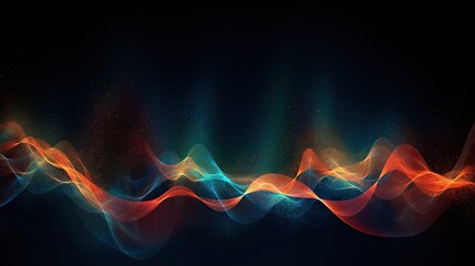 Wall Mural - Abstract neon light background, Generative AI