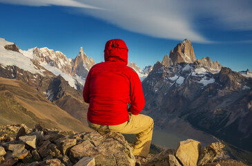 Canvas Print - Hike in Patagonia