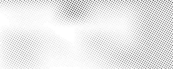 Abstract halftone background with wavy surface made of gray dots on white