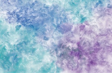 Wall Mural - Abstract watercolor background with pastel blue, purple and green colors 