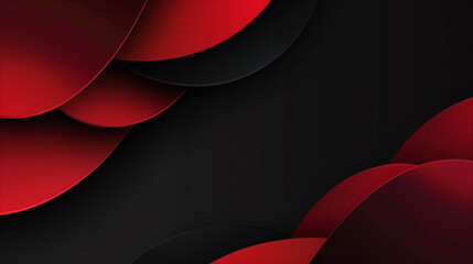 Wall Mural - Abstract Red and Black Layered Background

