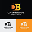 © designworld24x7 - DB letter initial typography logo design template