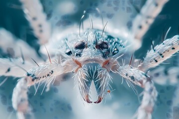 Intricate Macro Close-up of a Spider's Details