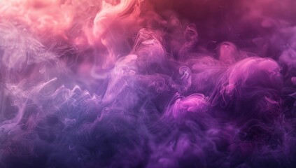 Wall Mural - dark purple and pink background with smoke floating in the air, pink clouds of color, light tones, e