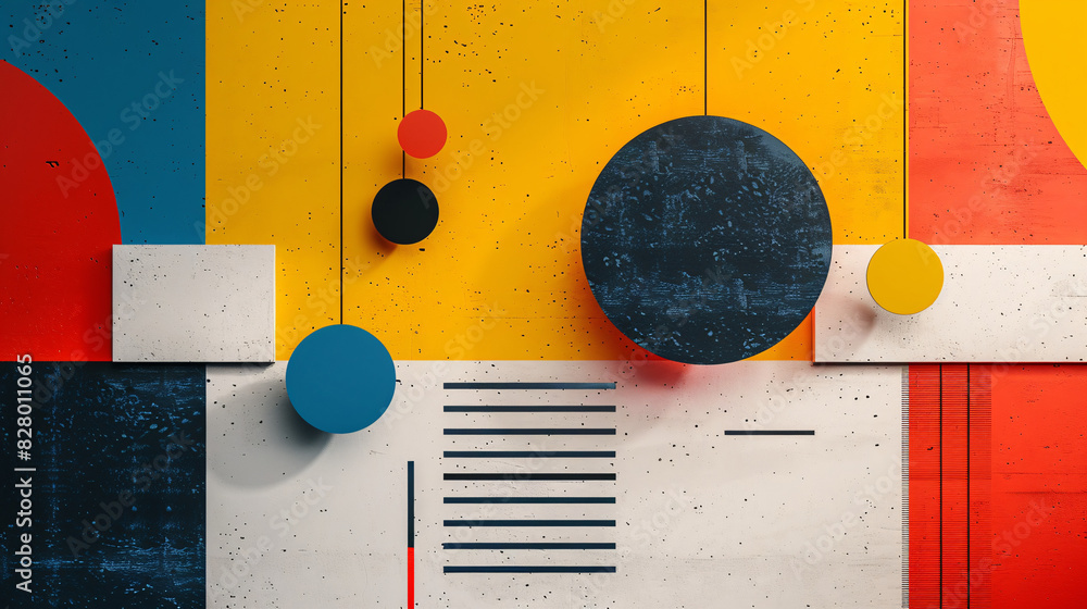 A simple yet striking background with bold, minimal shapes and a ...