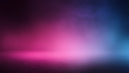 Wall Mural - dark blue purple pink , a rough abstract retro vibe background template or spray texture color gradient shine bright light and glow , grainy noise grungy empty space