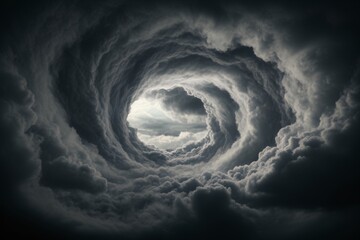 Wall Mural - Paranormal gray heaven sky smoke, natural dramatic cloud dramatic cloudscape hole background