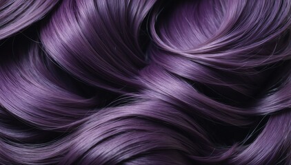 light to dark purple gradient color hair close-up