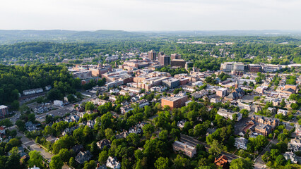 Canvas Print - Aerial Drone of Morristown New Jersey Summer 2024