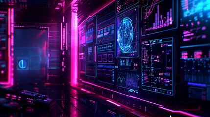 futuristic technology background, wallpaper 