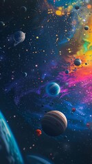 Wall Mural - space background