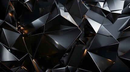 Wall Mural - abstract dark background illustration with geometric graphic elements.