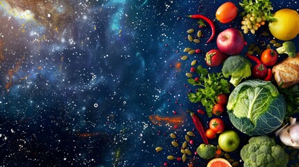 Wall Mural - world food safety day background concept, space area for text