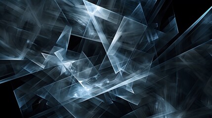 Wall Mural - abstract dark background illustration with geometric graphic elements.
