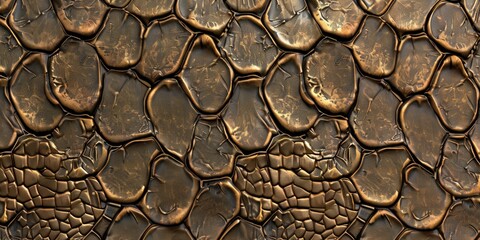 Poster - Detailed shot of a brown leaf with golden accents, showcasing its delicate texture and natural elegance. Botanical close-up concept