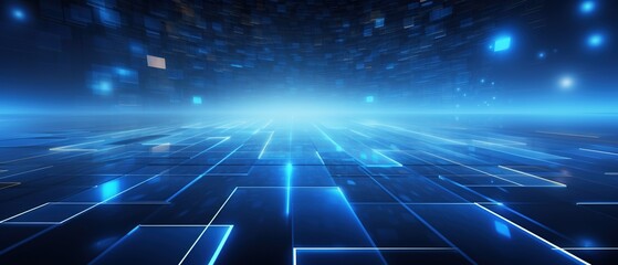 Tech background with neon light rays reflecting, smart infrastructure concept. abstract technology background with glowing lines and blue lights, futuristic design.