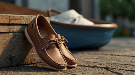 Wall Mural - Boat shoes with new look