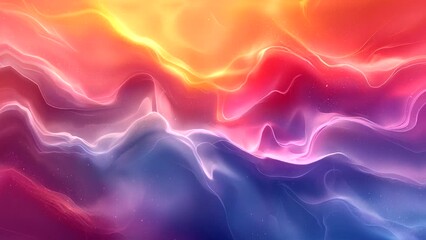 Wall Mural - Colorful abstract watercolor moving randomly and chaotically, for abstract background. Looping time-lapse animation.