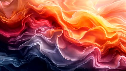 Wall Mural - Colorful abstract watercolor moving randomly and chaotically, for abstract background. Looping time-lapse animation.