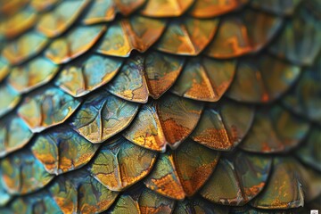 A close up of a leaf with a metallic sheen